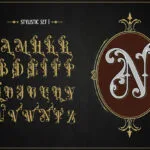 Bull Stand Font Poster 10