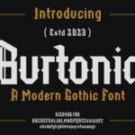 Burtonia Font Poster 3