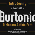 Burtonia Font Poster 1