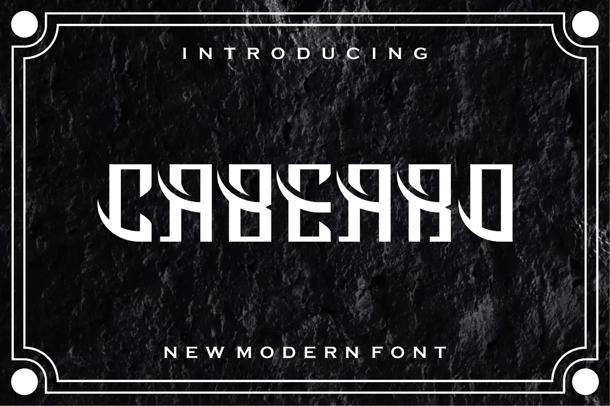 Cabearo Font Cabearo Font Poster 1