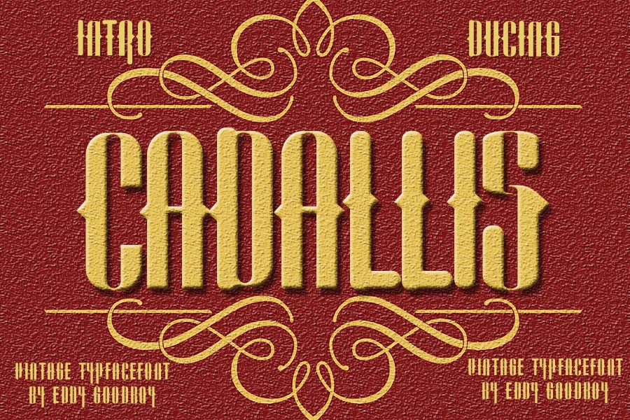 Cadallis Font Poster 1