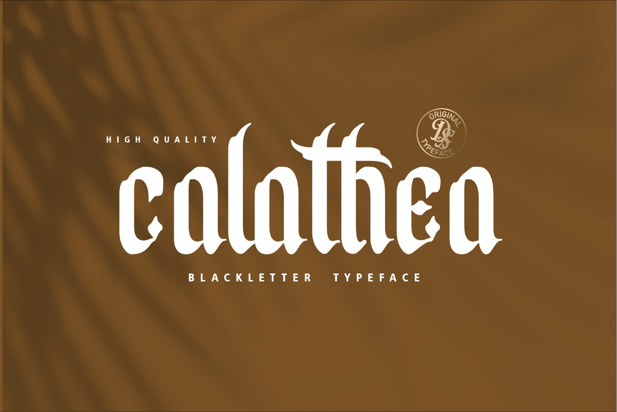 Calathea Font Poster 1