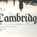Cambridge Font Poster 3