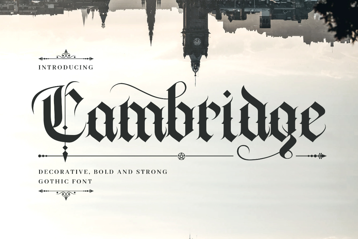 Cambridge Font Poster 1