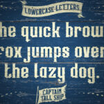 Captain Tall Ship Font Poster 5