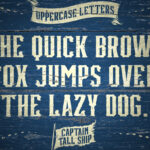 Captain Tall Ship Font Poster 4