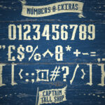 Captain Tall Ship Font Poster 6