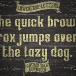 Captain Tall Ship Font Poster 9
