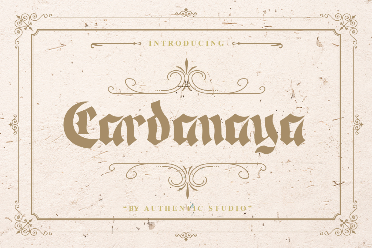 Cardanaya Font Poster 1