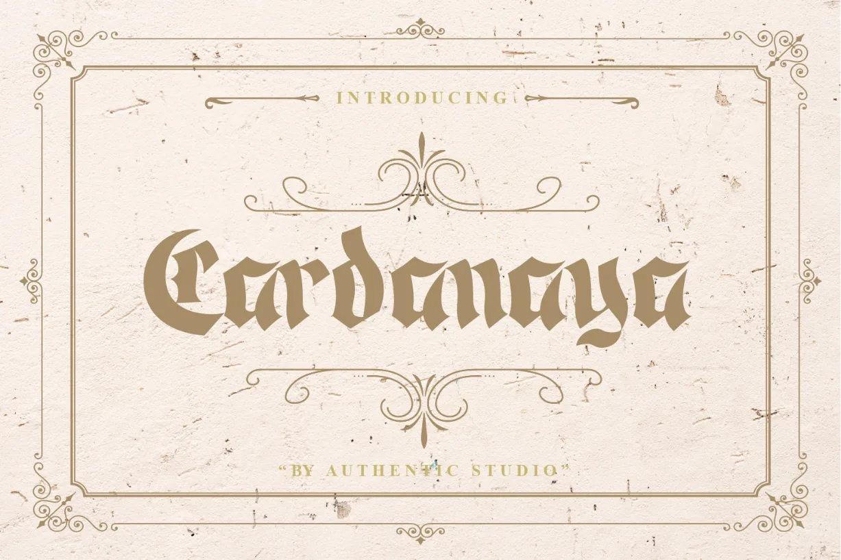 Cardanaya Font Cardanaya Font Poster 1