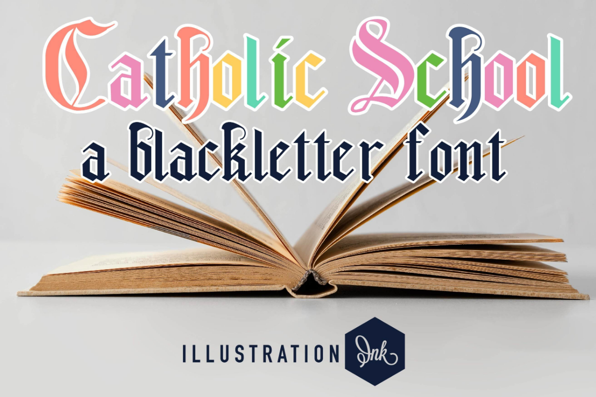 Catholic School Font Poster 1