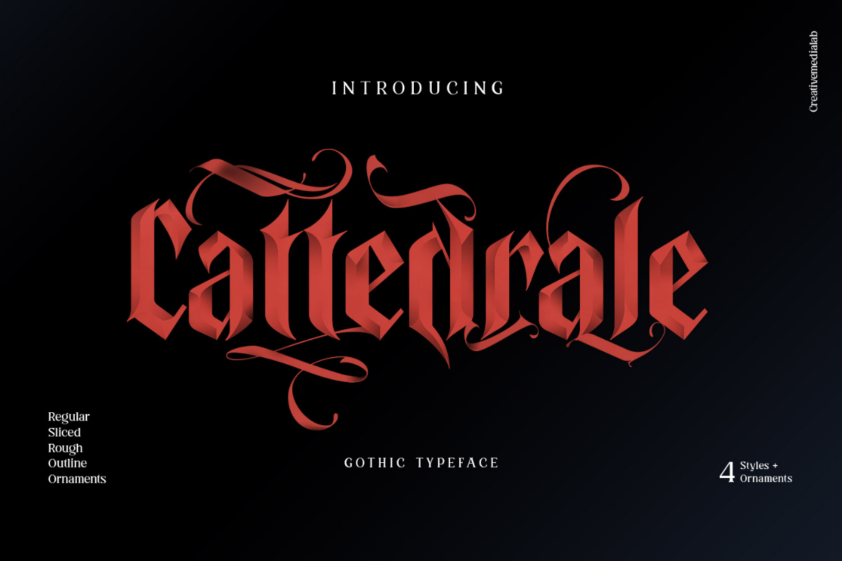 Cattedrale Font Poster 1