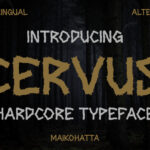 Cervus Font Poster 3