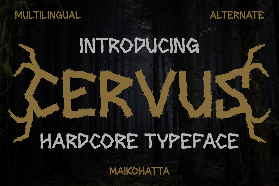 Cervus Font Poster 1