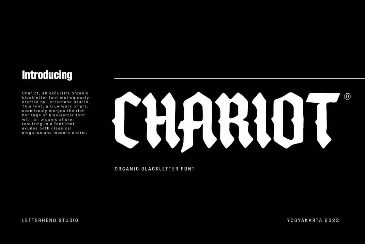 Chariot Font Poster 1