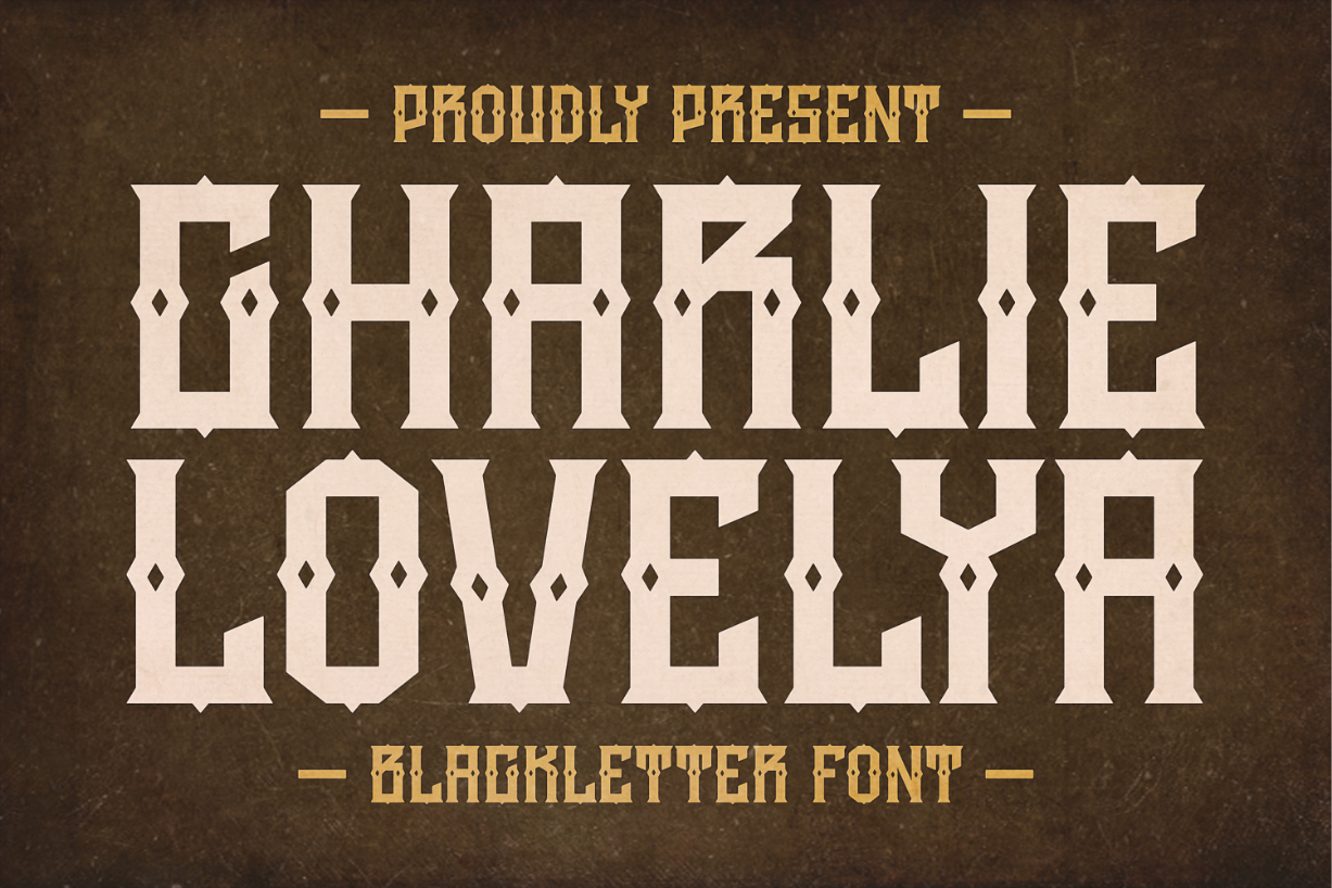Charlie Lovelya Font Poster 1