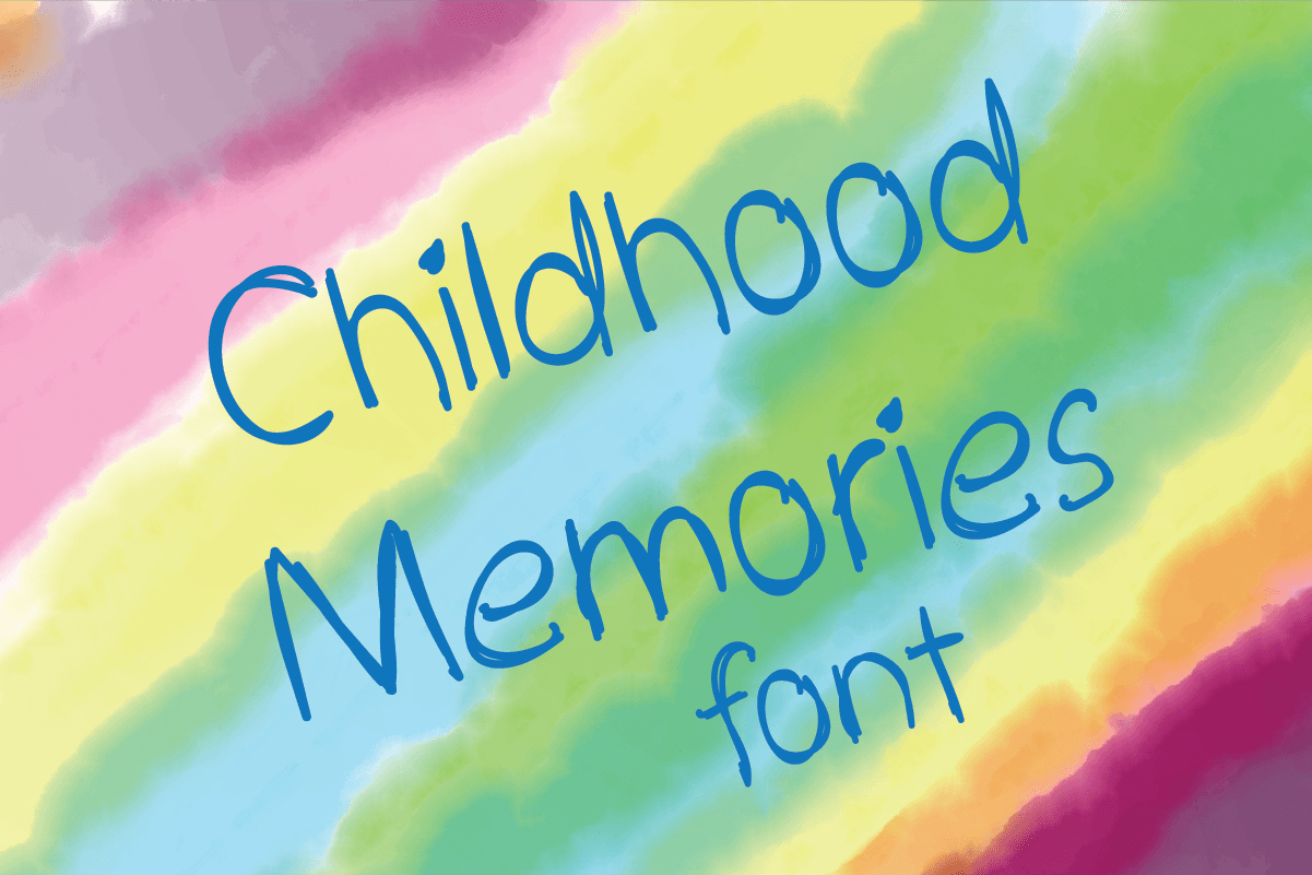 Childhood Memories Font Poster 1