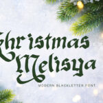 Christmas Melisya Font Poster 3