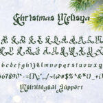 Christmas Melisya Font Poster 7
