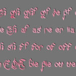 Claw White Tiger Font Poster 10