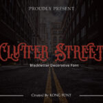 Clutter Street Font Poster 3
