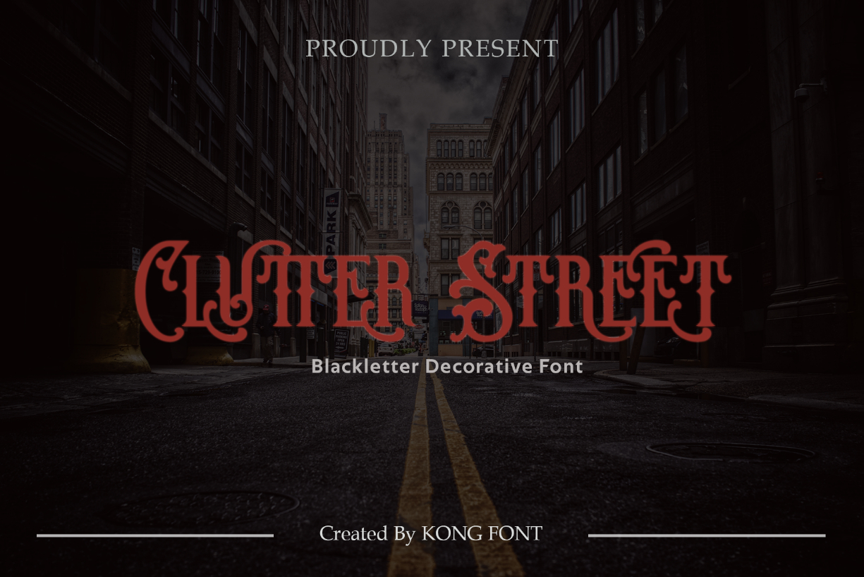 Clutter Street Font