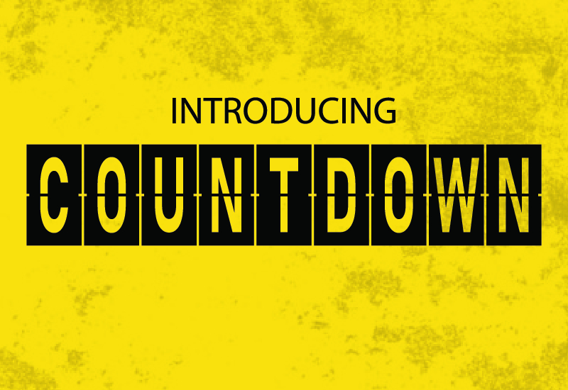Countdown Font Poster 1
