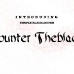 Counter Theblack Font Poster 3