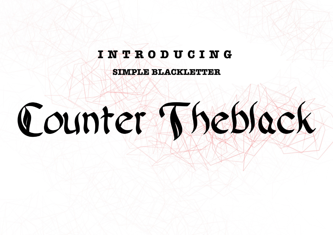 Counter Theblack Font