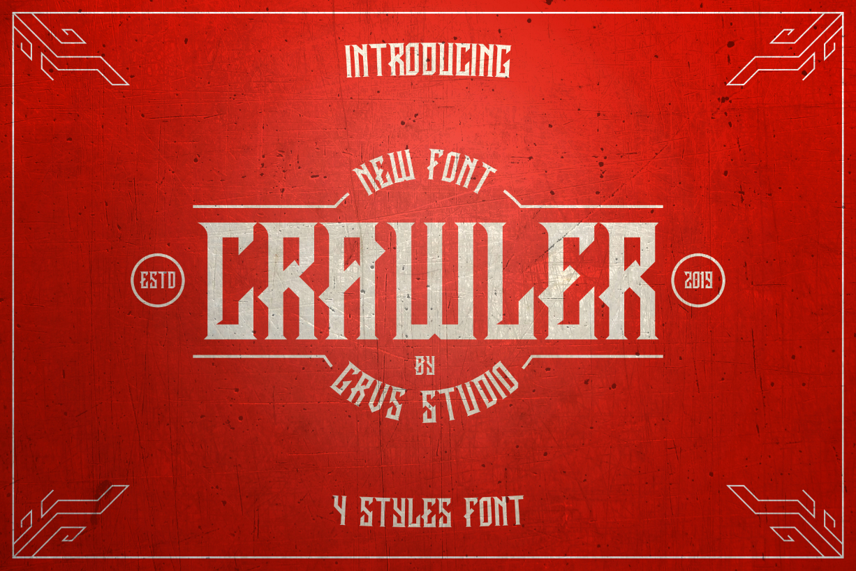 Crawler Font Poster 1