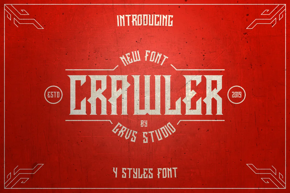 Crawler Font Crawler Font Poster 1