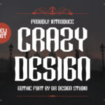Crazy Design Font Poster 3