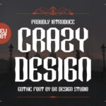 Crazy Design Font Poster 1