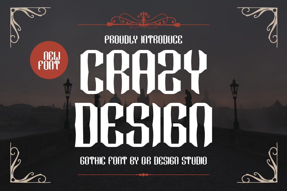 Crazy Design Font Poster 1