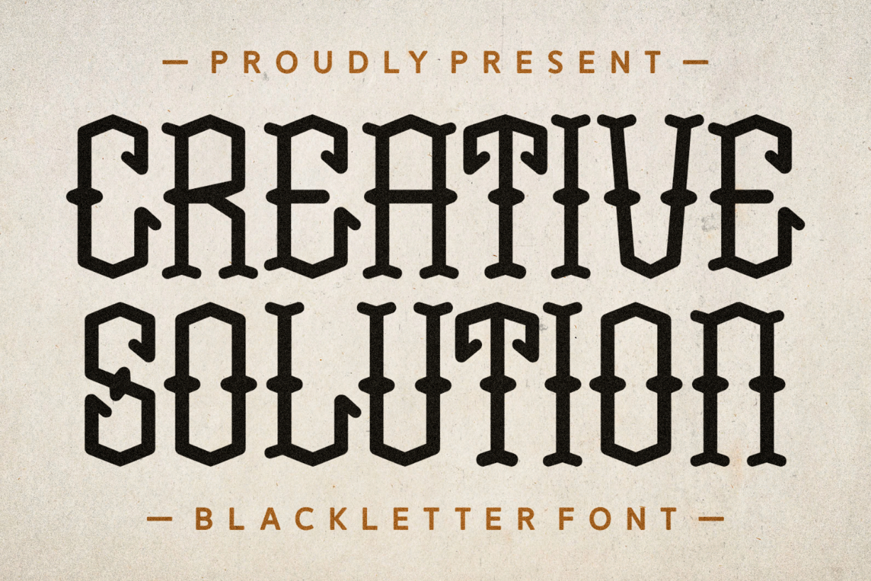 Creative Solution Font Poster 1