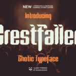 Crestfallen Font Poster 3