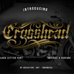Crosshead Font Poster 3