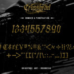 Crosshead Font Poster 6