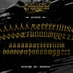 Crosshead Font Poster 7