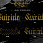 Crosshead Font Poster 8