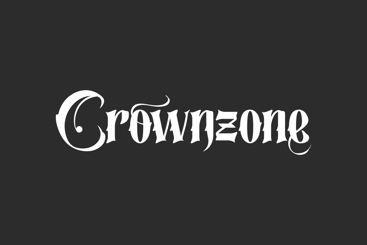 Crownzone Font Poster 1