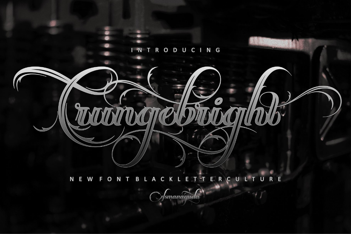 Crungebright Font Poster 1