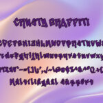 Crusty Graffiti Font Poster 6