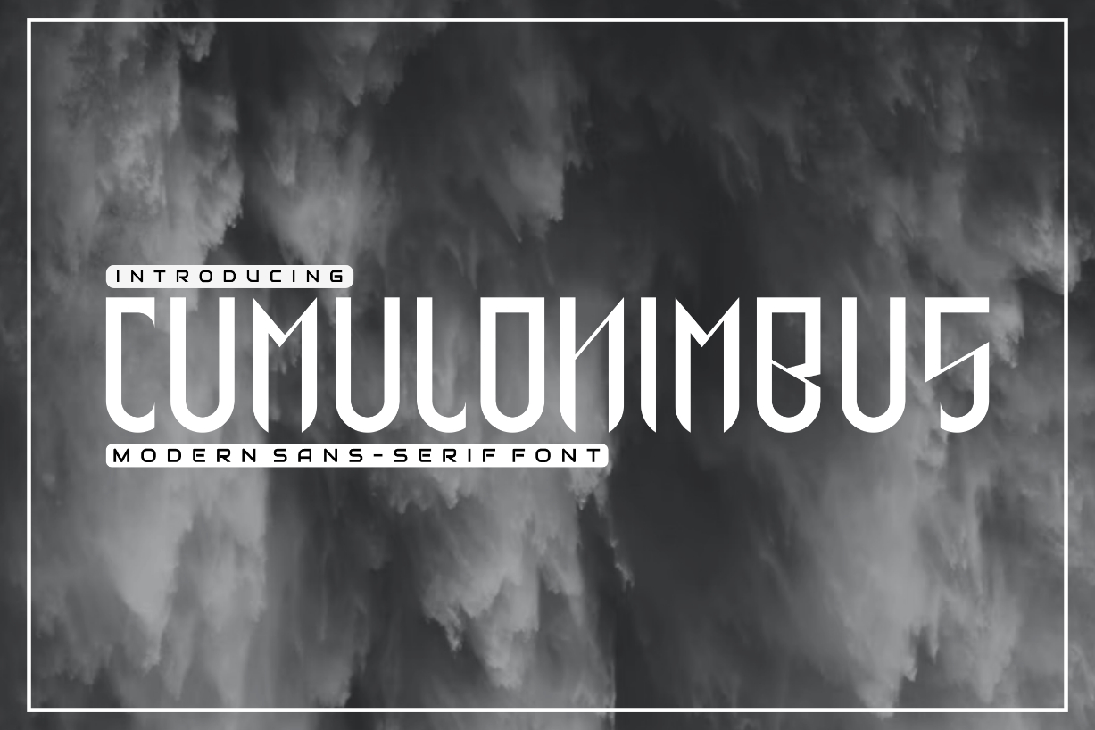 Cumulonimbus Font Poster 1