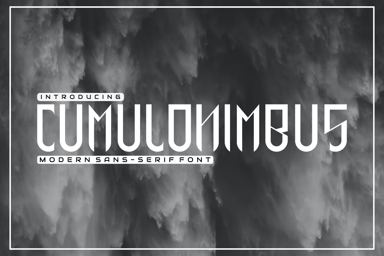 Cumulonimbus Font