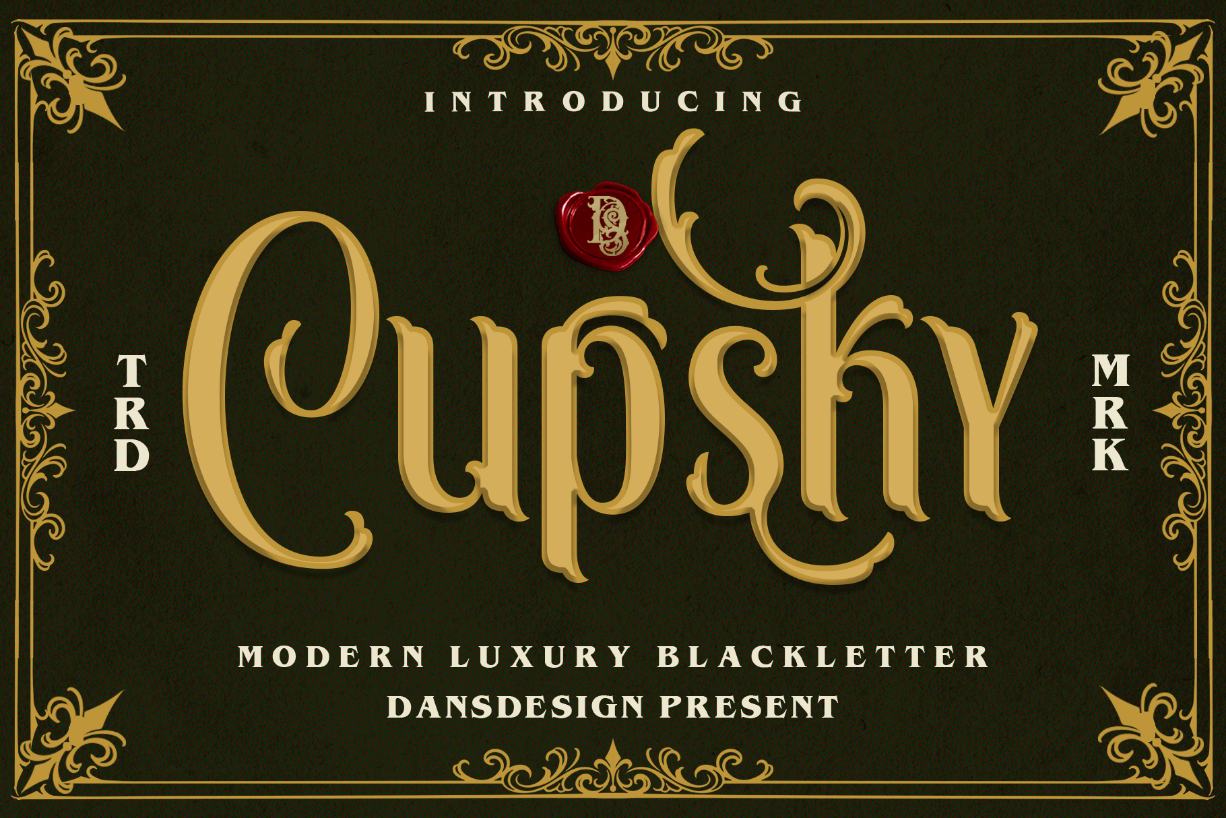 Cupsky Font Poster 1