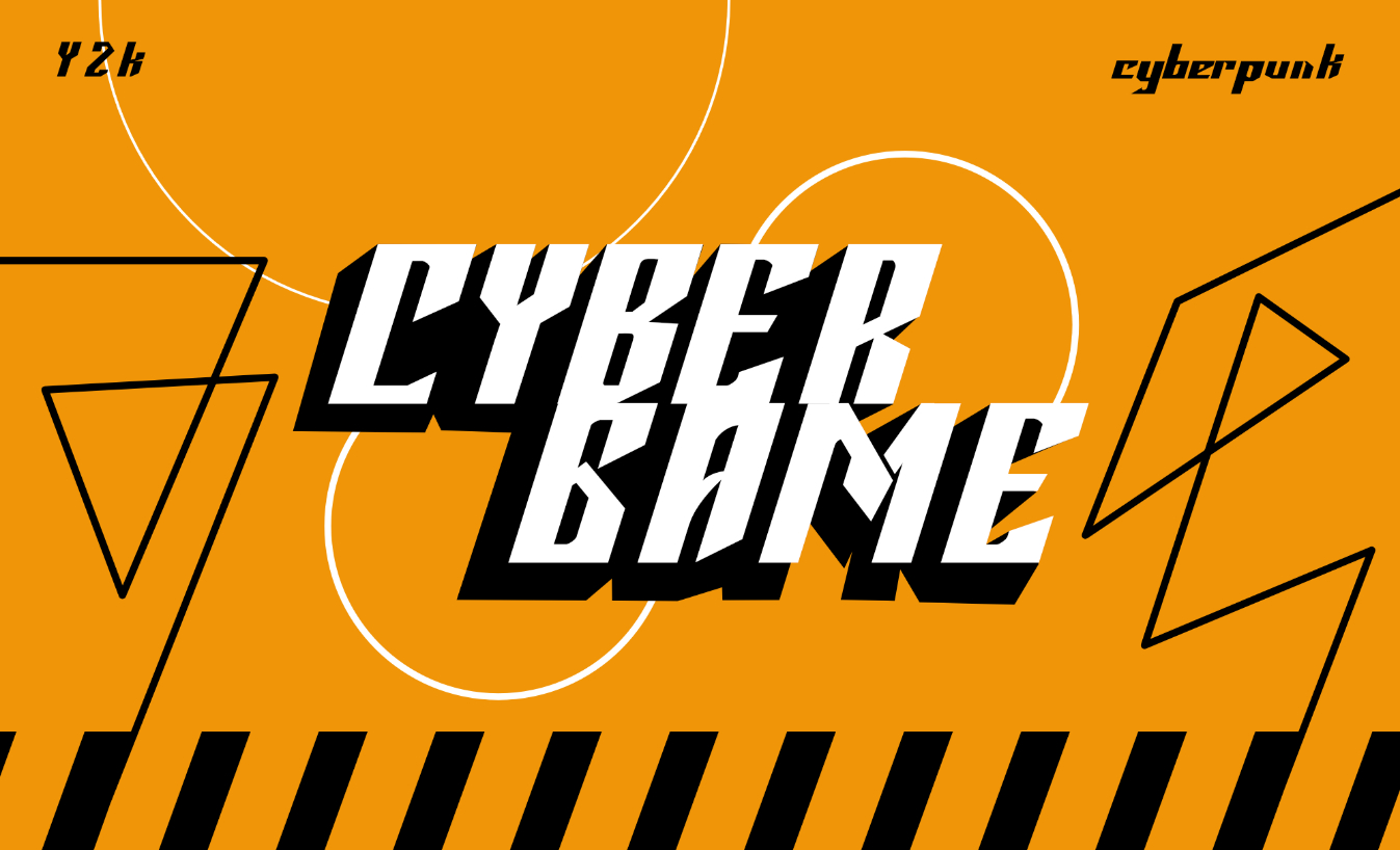 Cybergame Font Poster 1