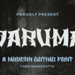Daruma Font Poster 3