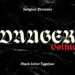 Danger Gothic Font Poster 3