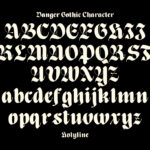Danger Gothic Font Poster 5
